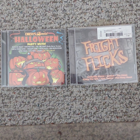 Lot of 2 Halloween CDs- New Fright Flicks & Drew’s Famous Halloween Party Music - Picture 2 of 9